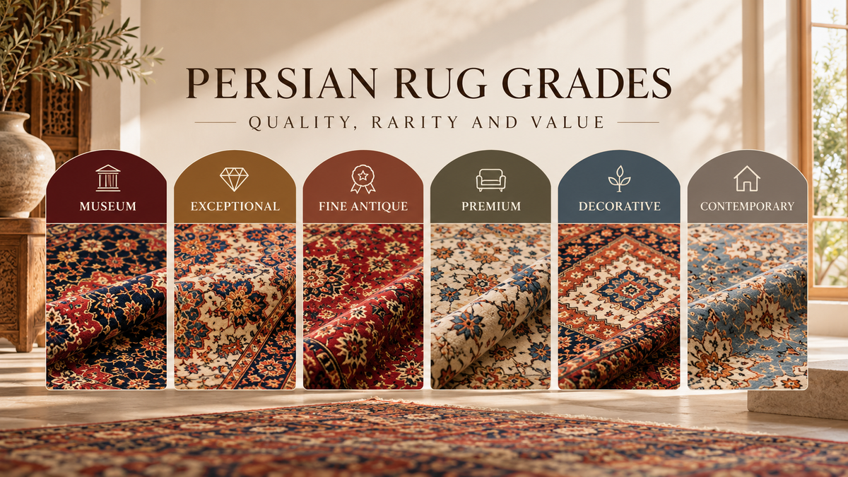 Antique Persian Rug Grades: Understanding Quality, Rarity and Value