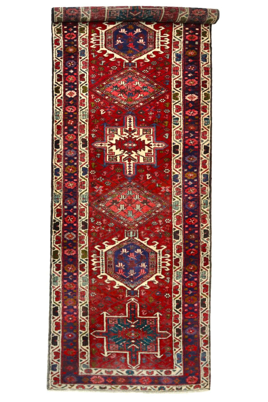Hand-knotted Wool - Hallway Runner - 3.4 x 0.98 m