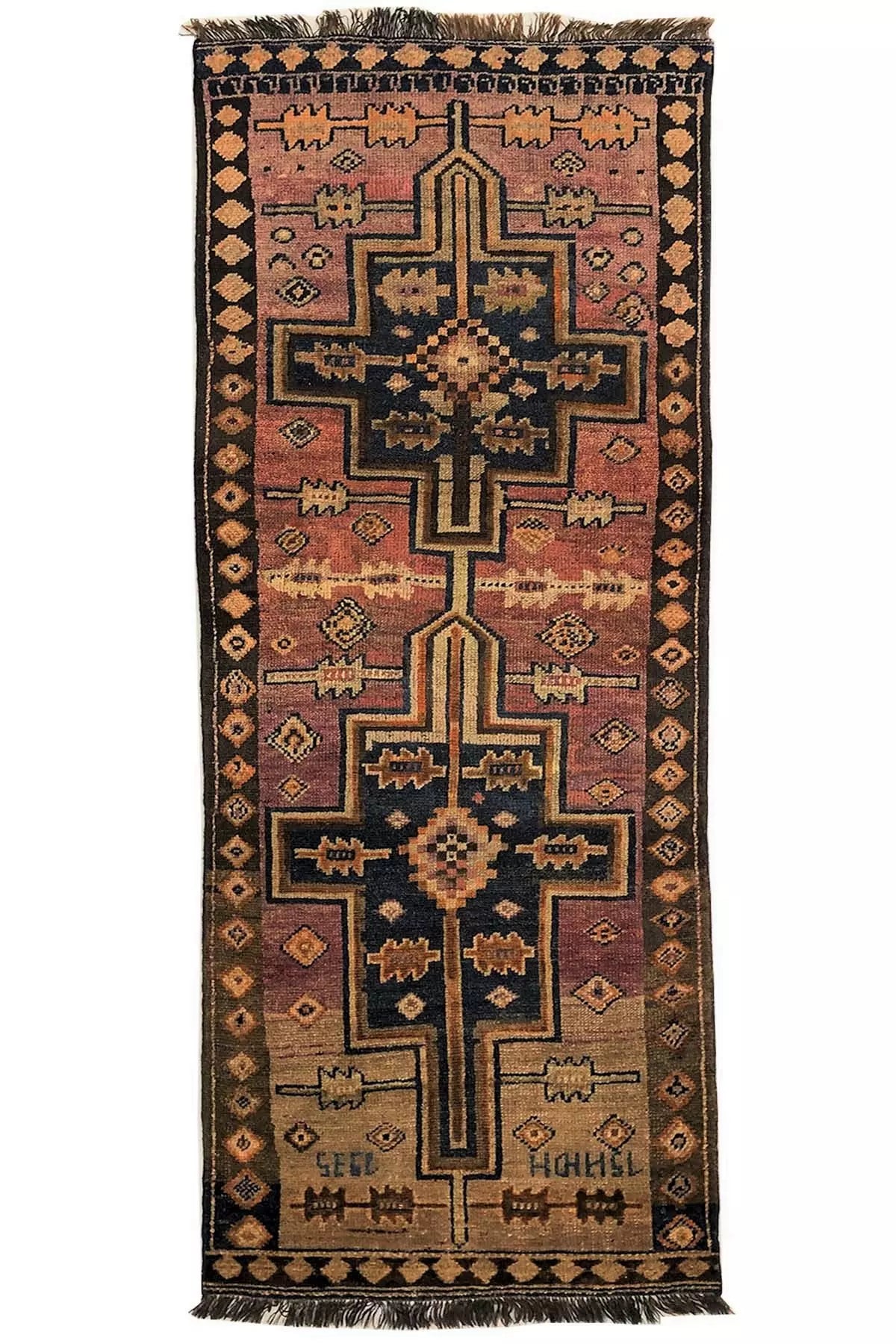 Antique Caucasian Runner - 2.9×1 m