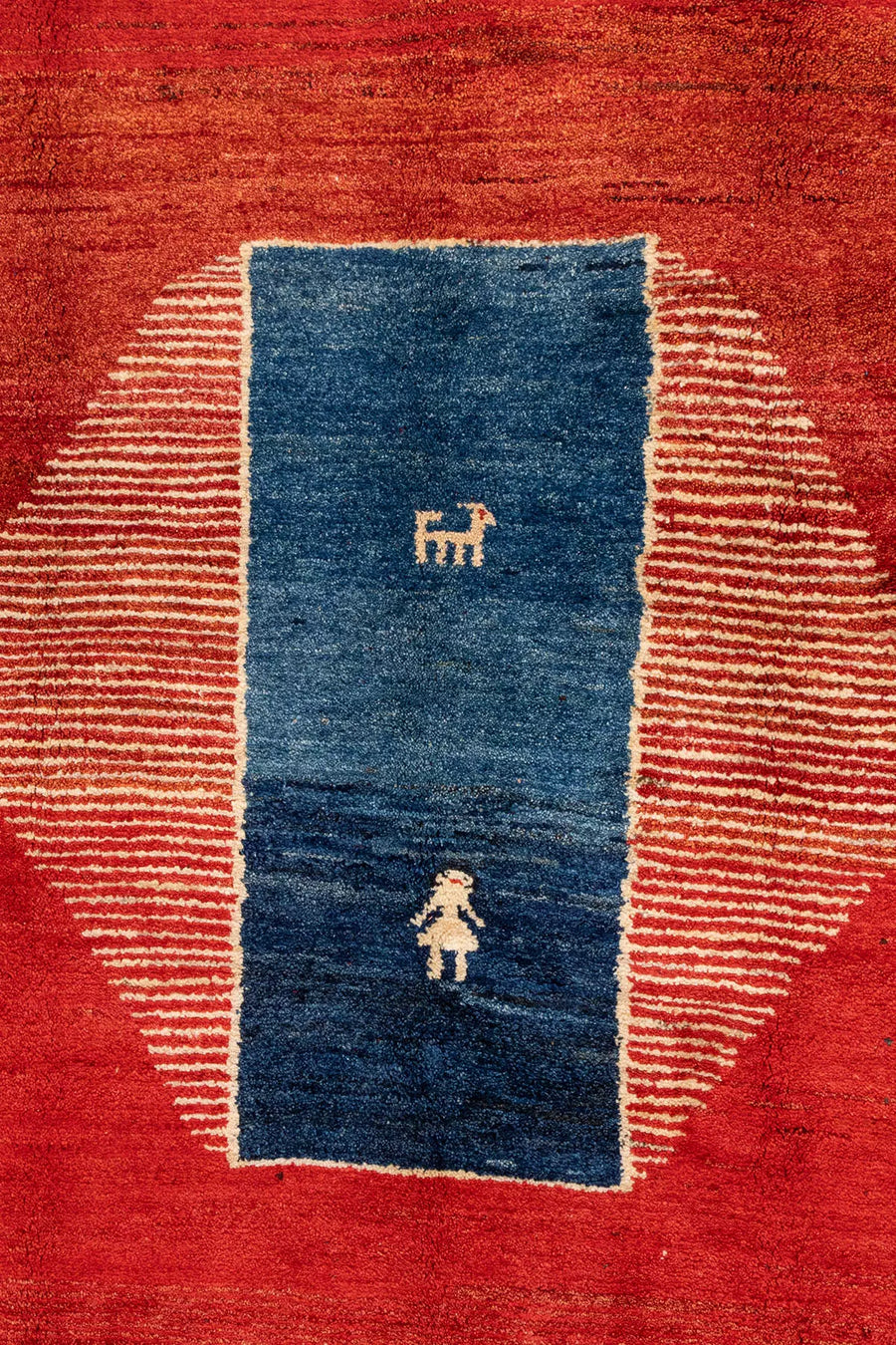Persian Gabbeh Rug Tribal Motives - 2.85 x 2 m