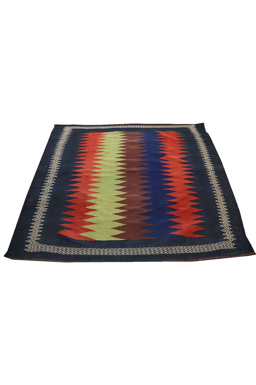 Afshar Sofreh Kilim - Sustainable Home Decor - 1.28 x 1.28 m