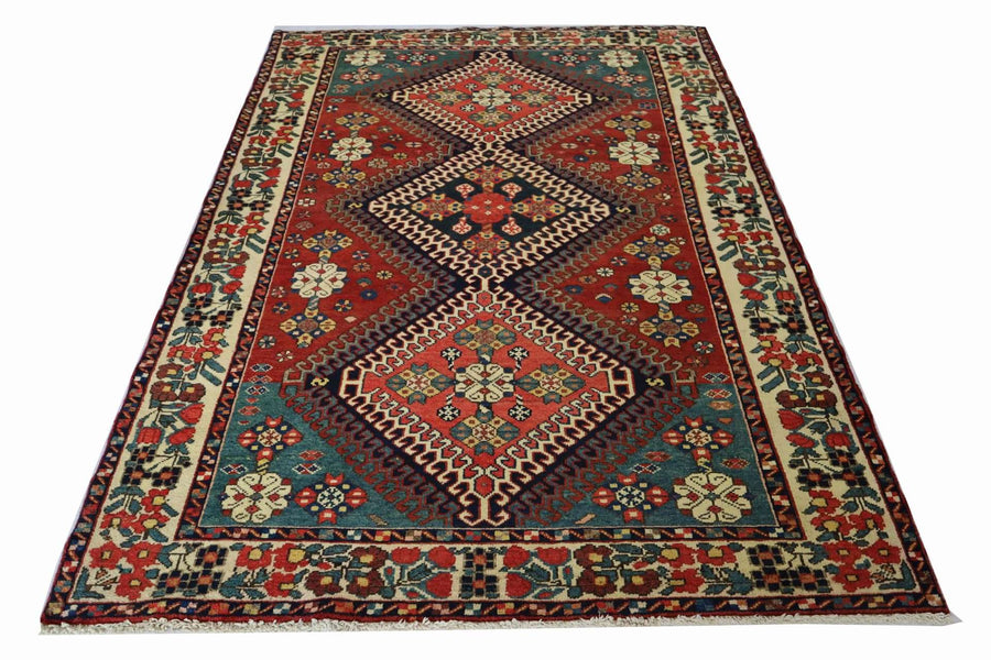 Vintage Bakhtiari Tribal Rug - 2.2 x 1.4 m
