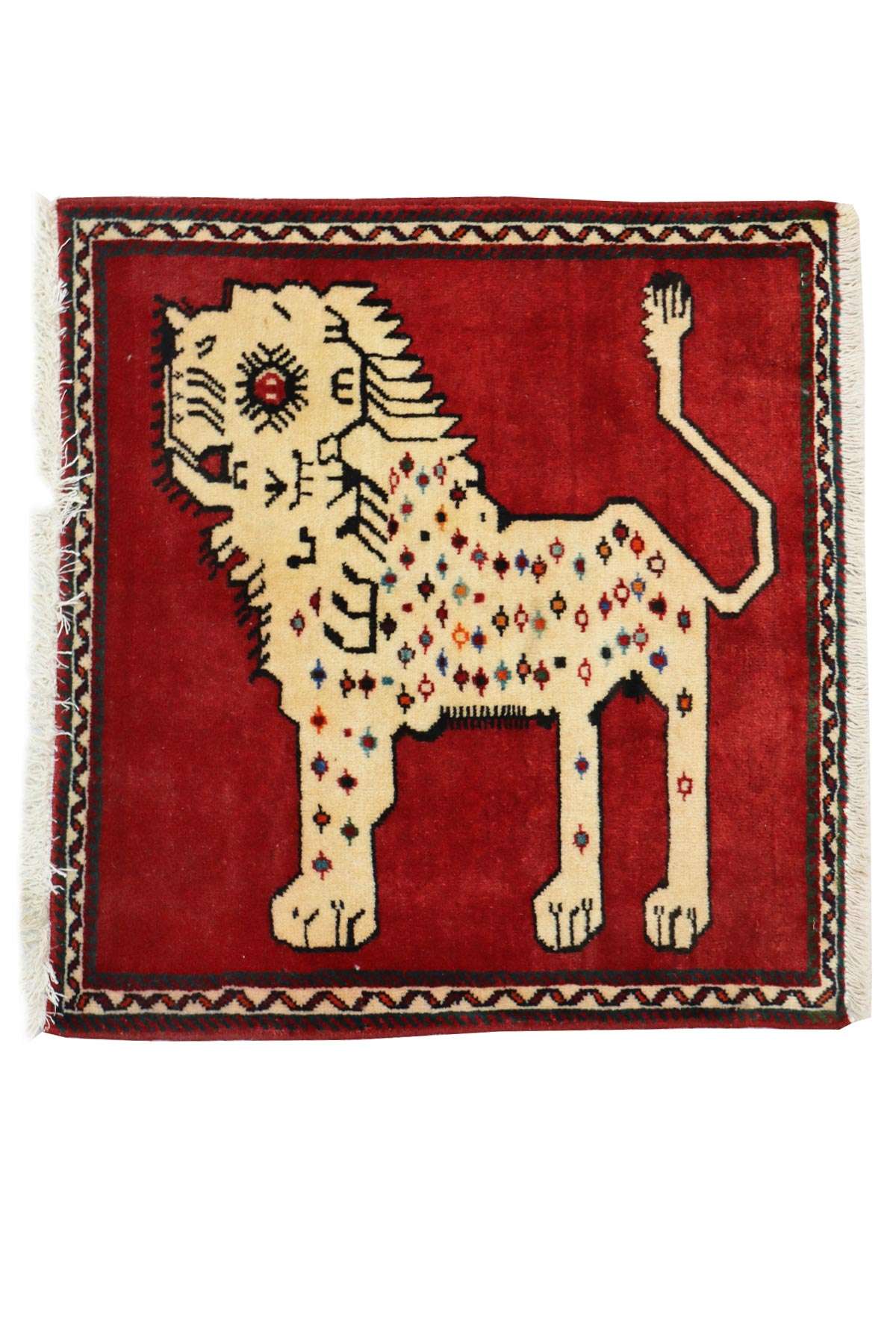 Pictorial Lion Rug - 65 X 65 cm