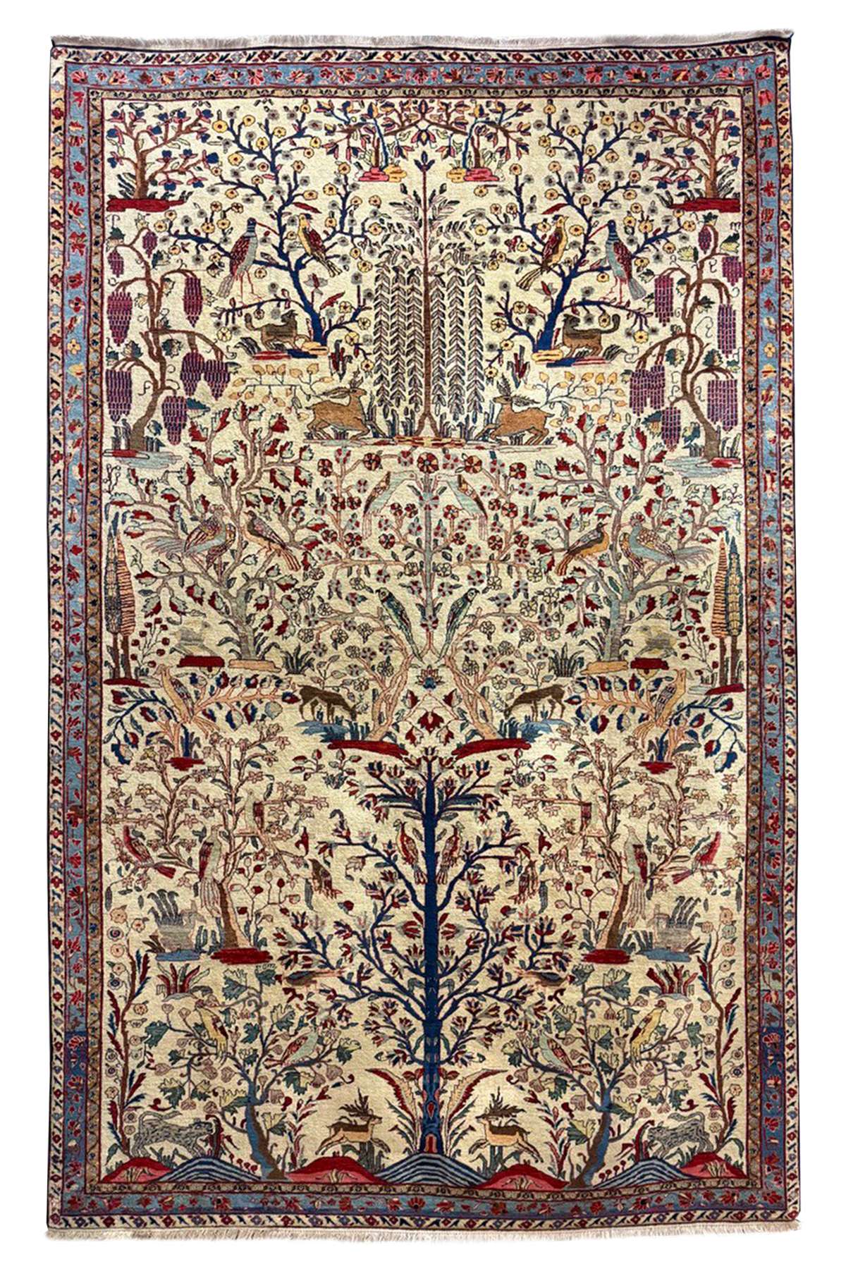 Antique Tehran Rug - Pictorial & Collectible - 2.92 x 1.86 m