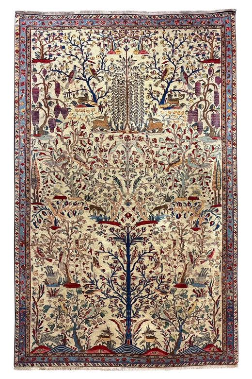 Antique Tehran Rug - Pictorial & Collectible - 2.92 x 1.86 m