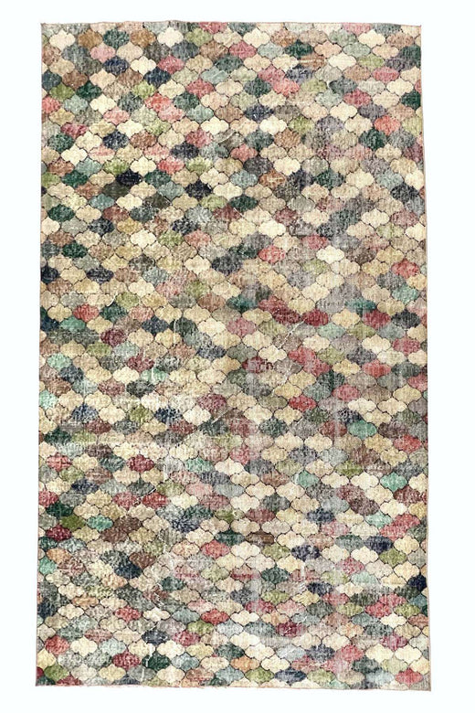 Vintage Distressed Turkish Rug - 1.68 x 2.95 m