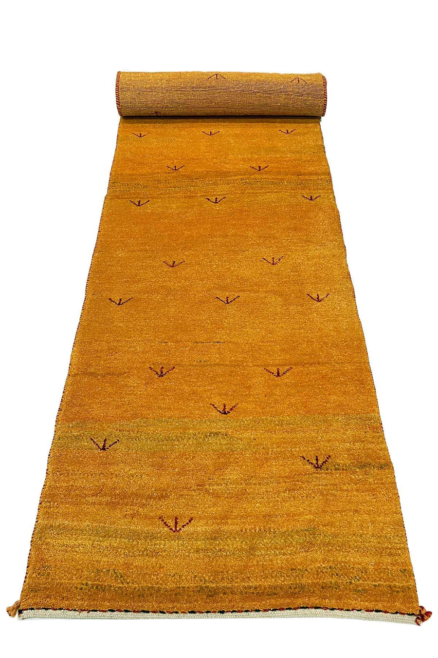 Persian Gabbeh Runner Bird Footprints - 2.75 x 0.75 m