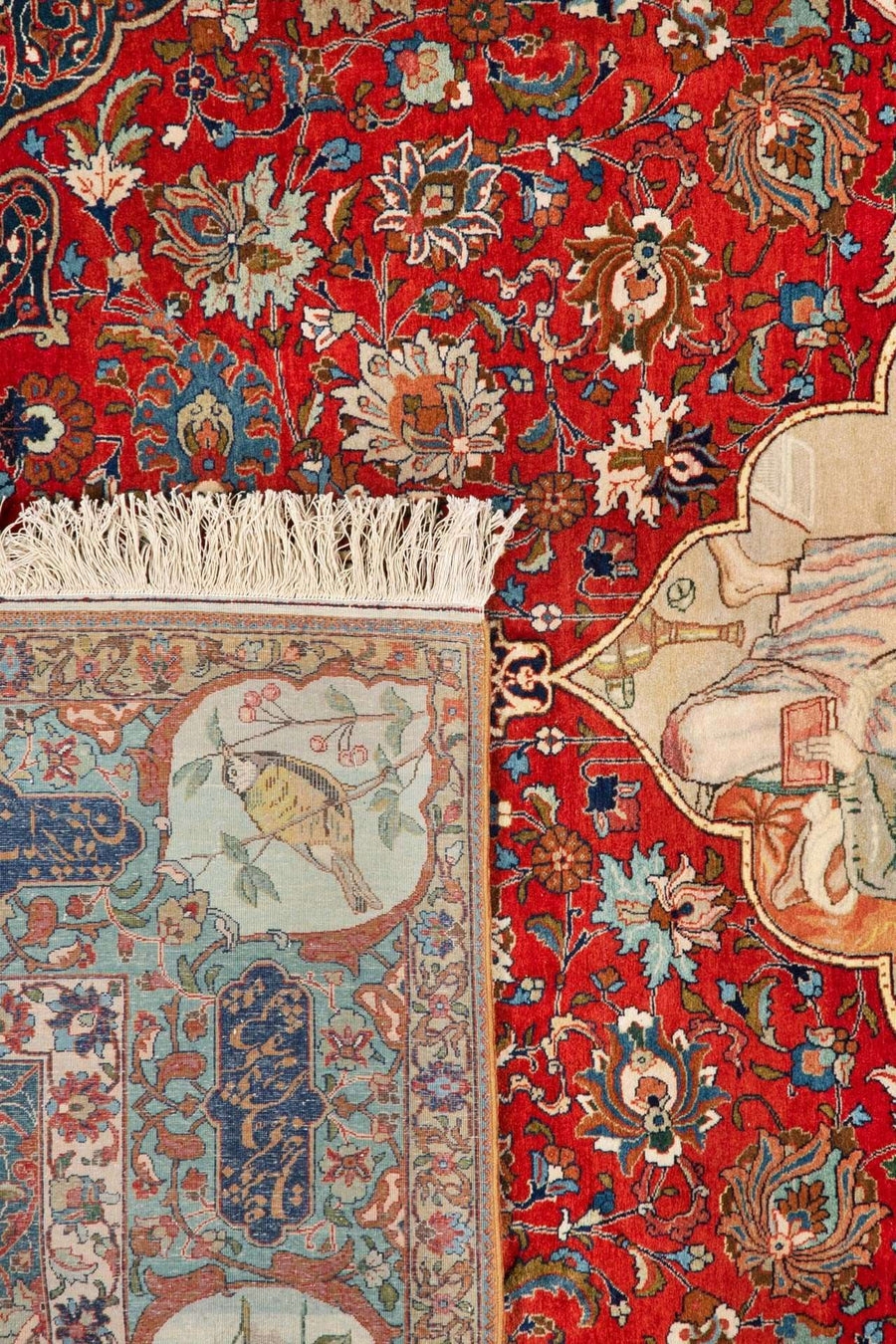 Antique Tabriz - Unique Pictorial Rug