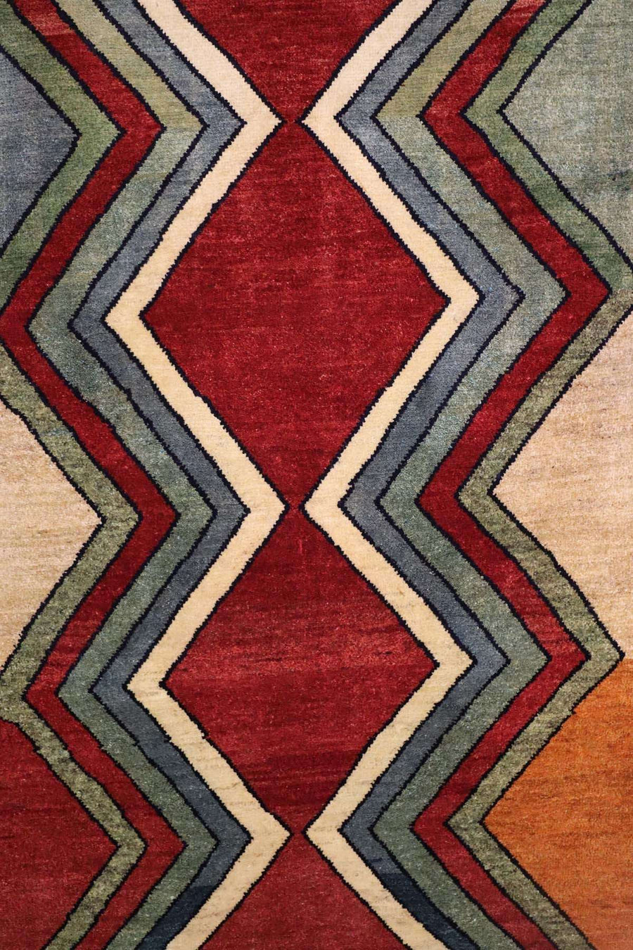 Retro Modern Gabbeh Rug - 1.96×1.06 m