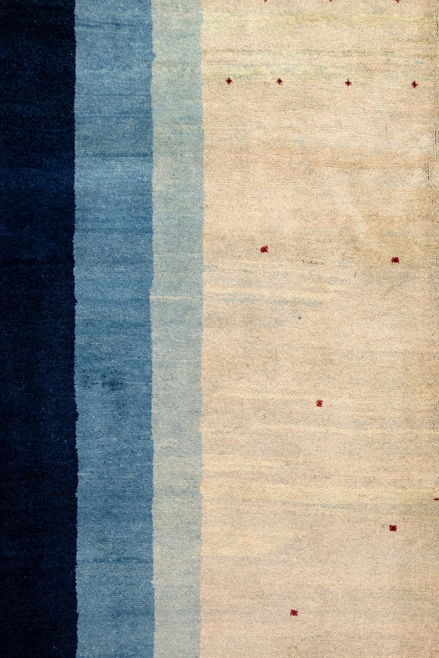 Minimalist Handmade Gabbeh Rug - 2.85 x 2 m