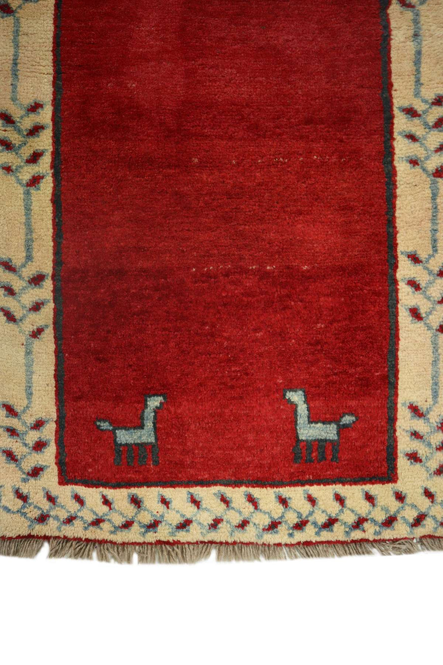 Hand-knotted Gabbeh Runner - Minimalistic Design - 3 x 0.9 m