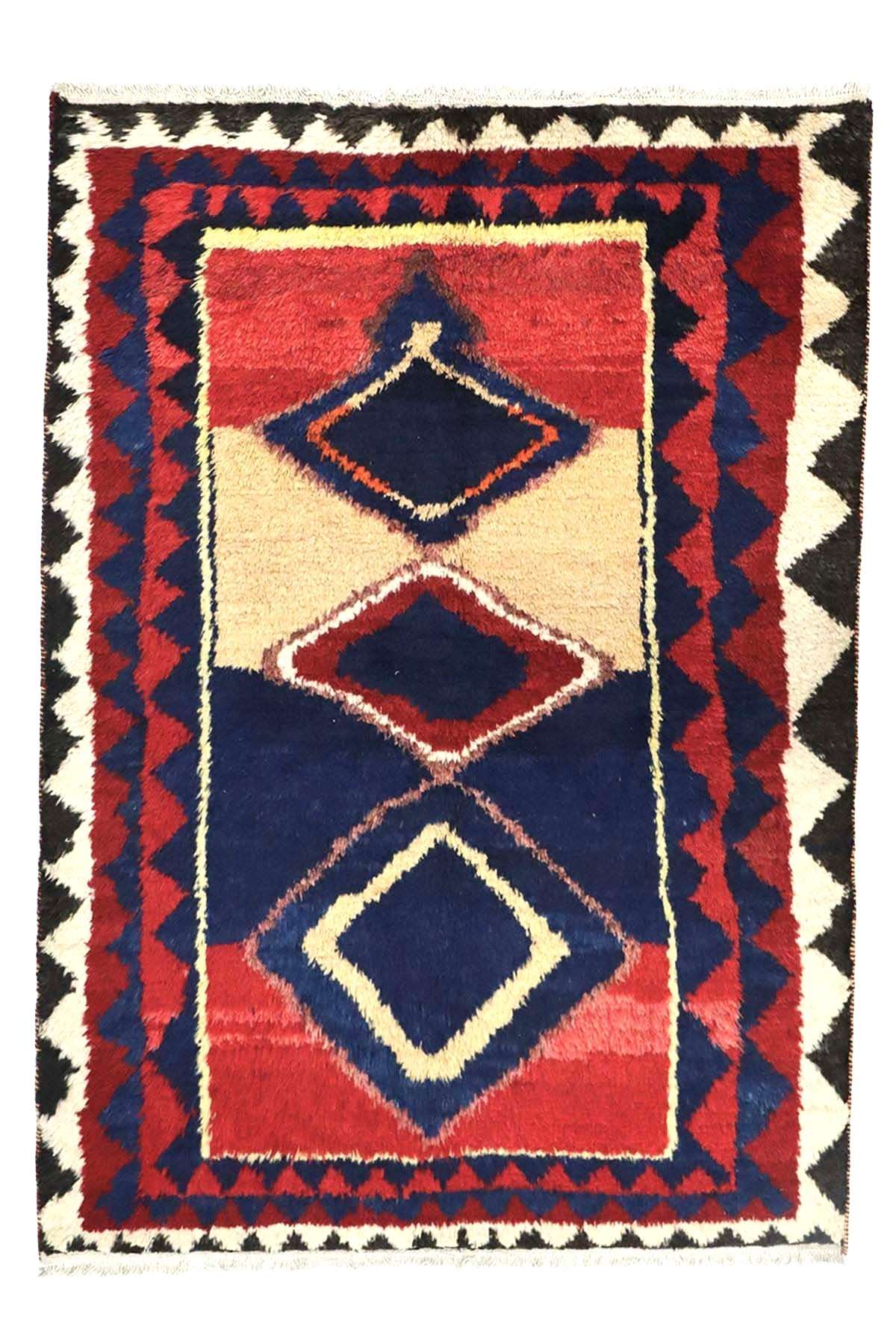 Vintage Lori Gabbeh Rug Shag Pile - 2 x 1.45 m