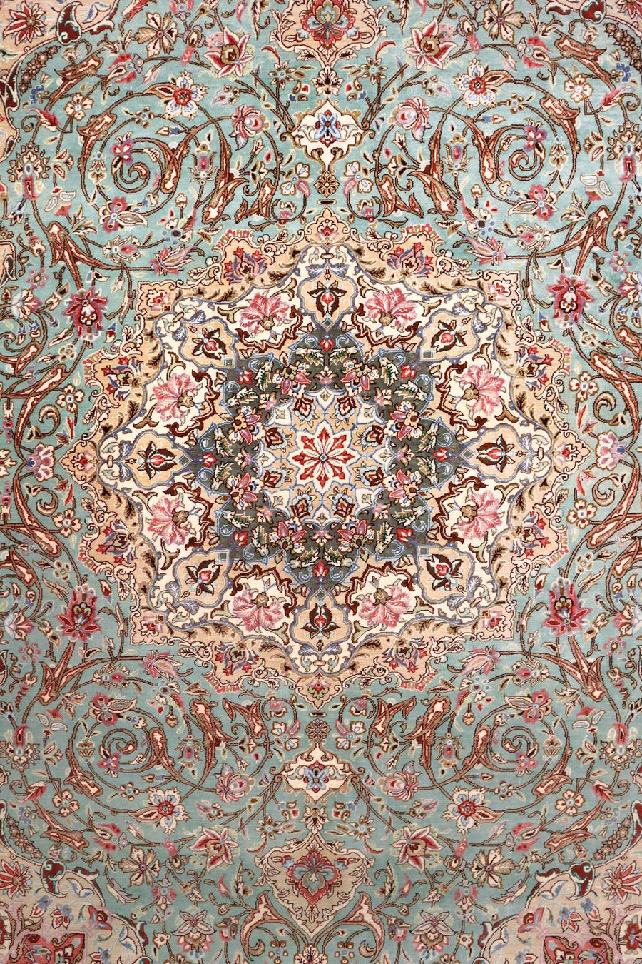 Pure Silk Persian Qum Rug - 1.37 x 2.06 m