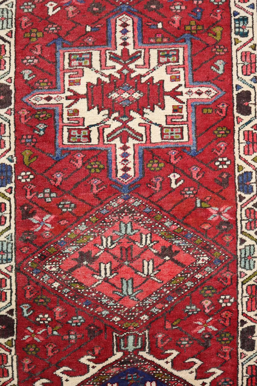 Hand-knotted Wool - Hallway Runner - 3.4 x 0.98 m