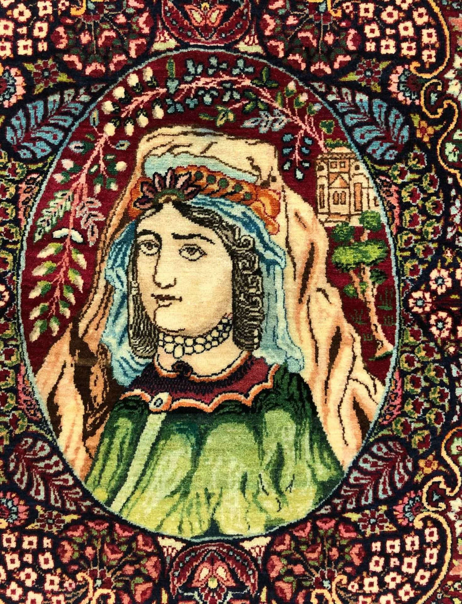Qajar Princess Kerman Rug - Private Collection