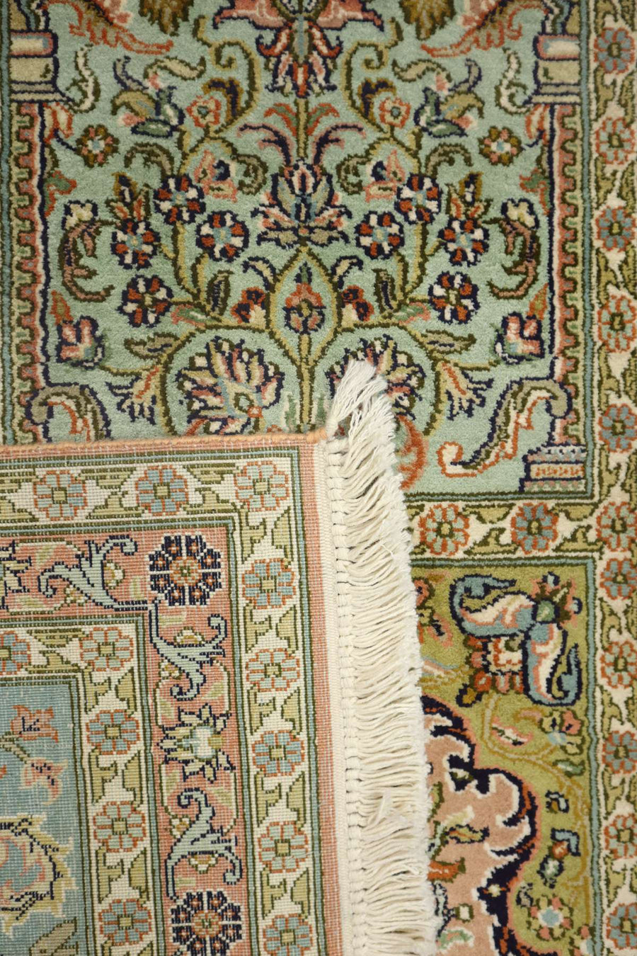 Luxurious Silk Hallway Runner - 2.25 x 0.76 m