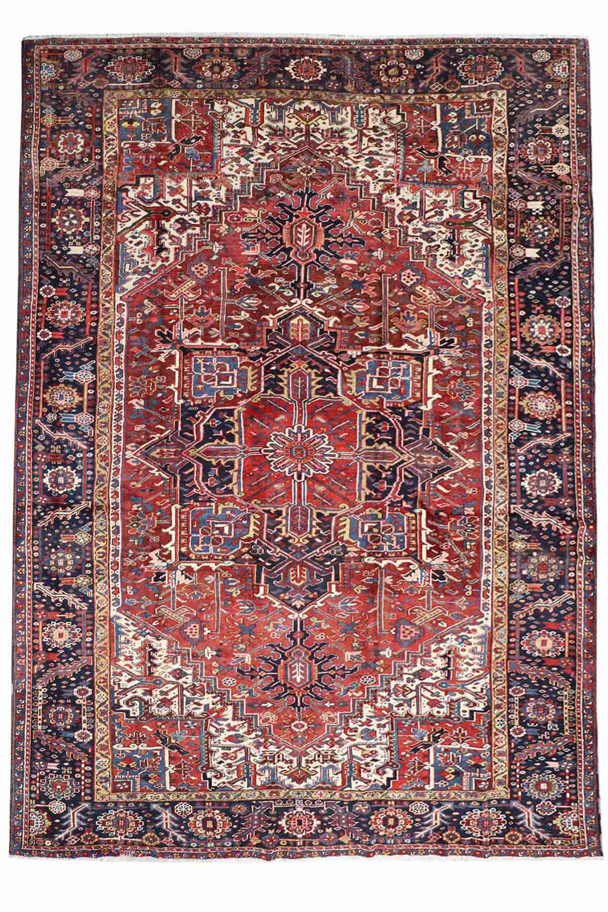 Vintage Heriz Rug - 4 × 2.8 m