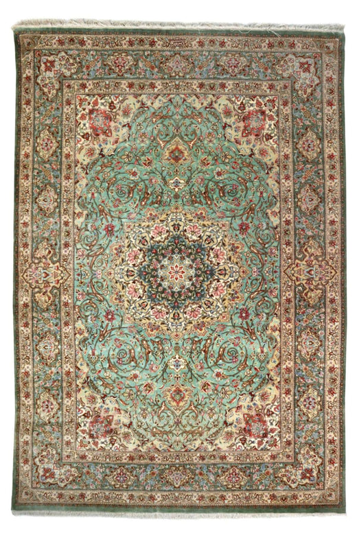 Pure Silk Persian Qum Rug - 1.37 x 2.06 m