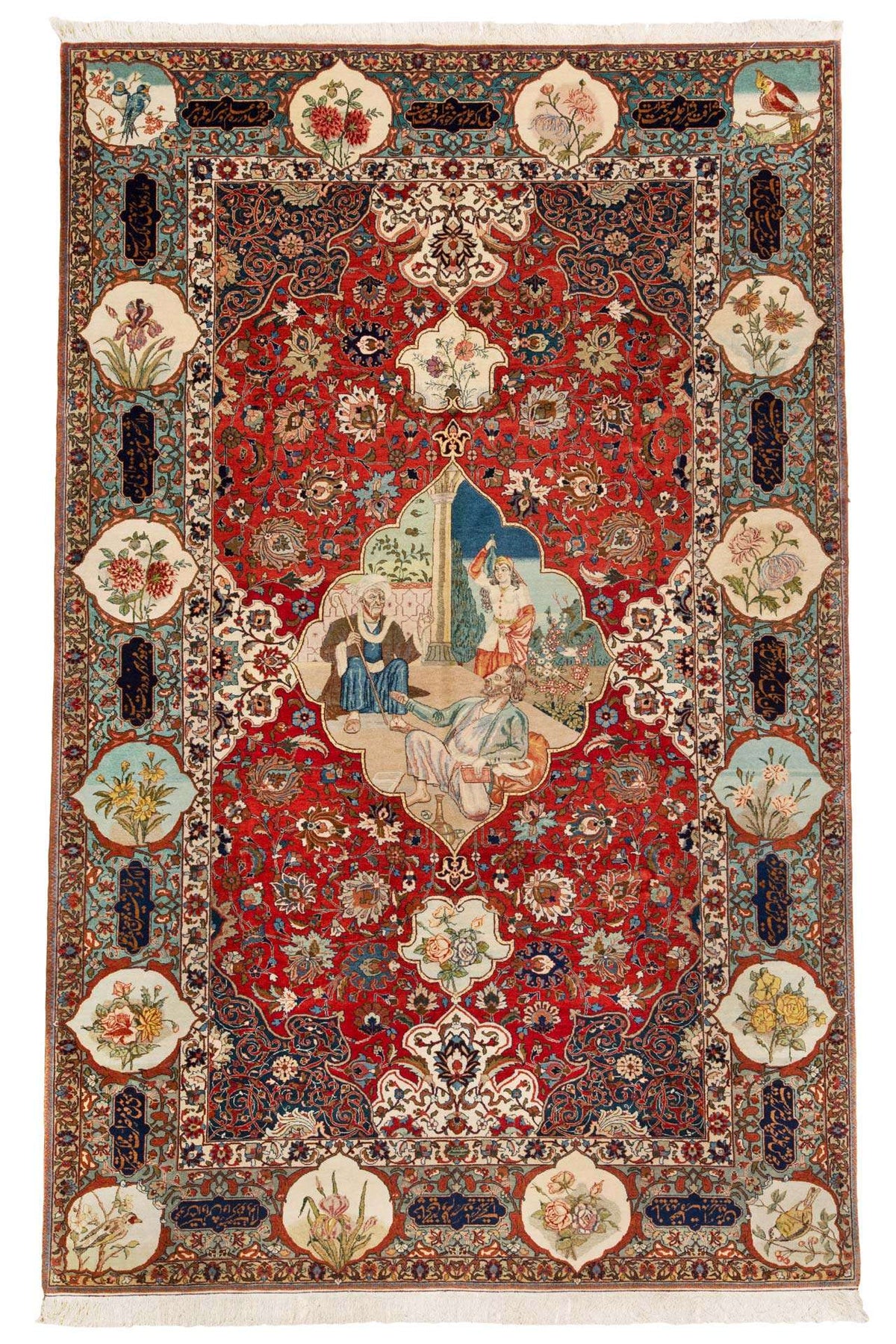 Antique Tabriz - Unique Pictorial Rug