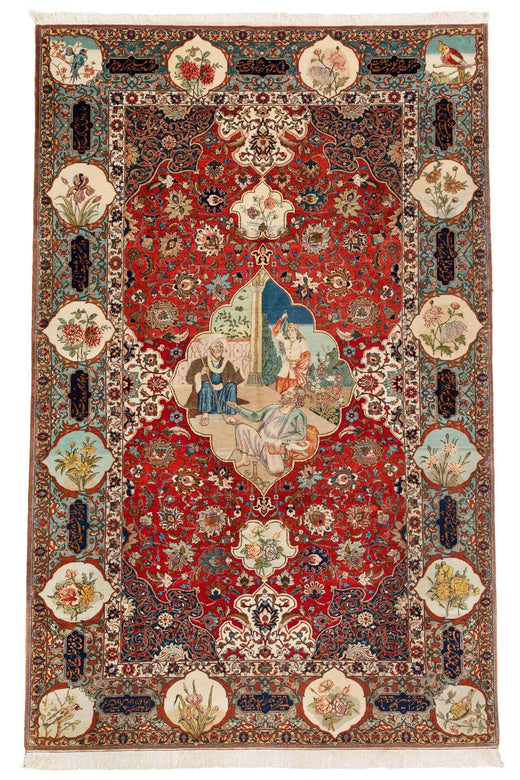 Antique Tabriz - Unique Pictorial Rug