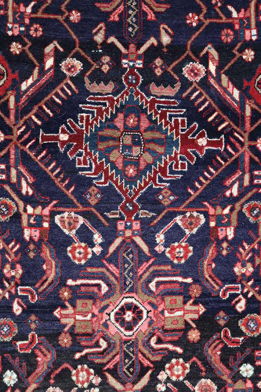 Vintage Heriz Runner Organic Dyed - 3.75 x 0.9 m