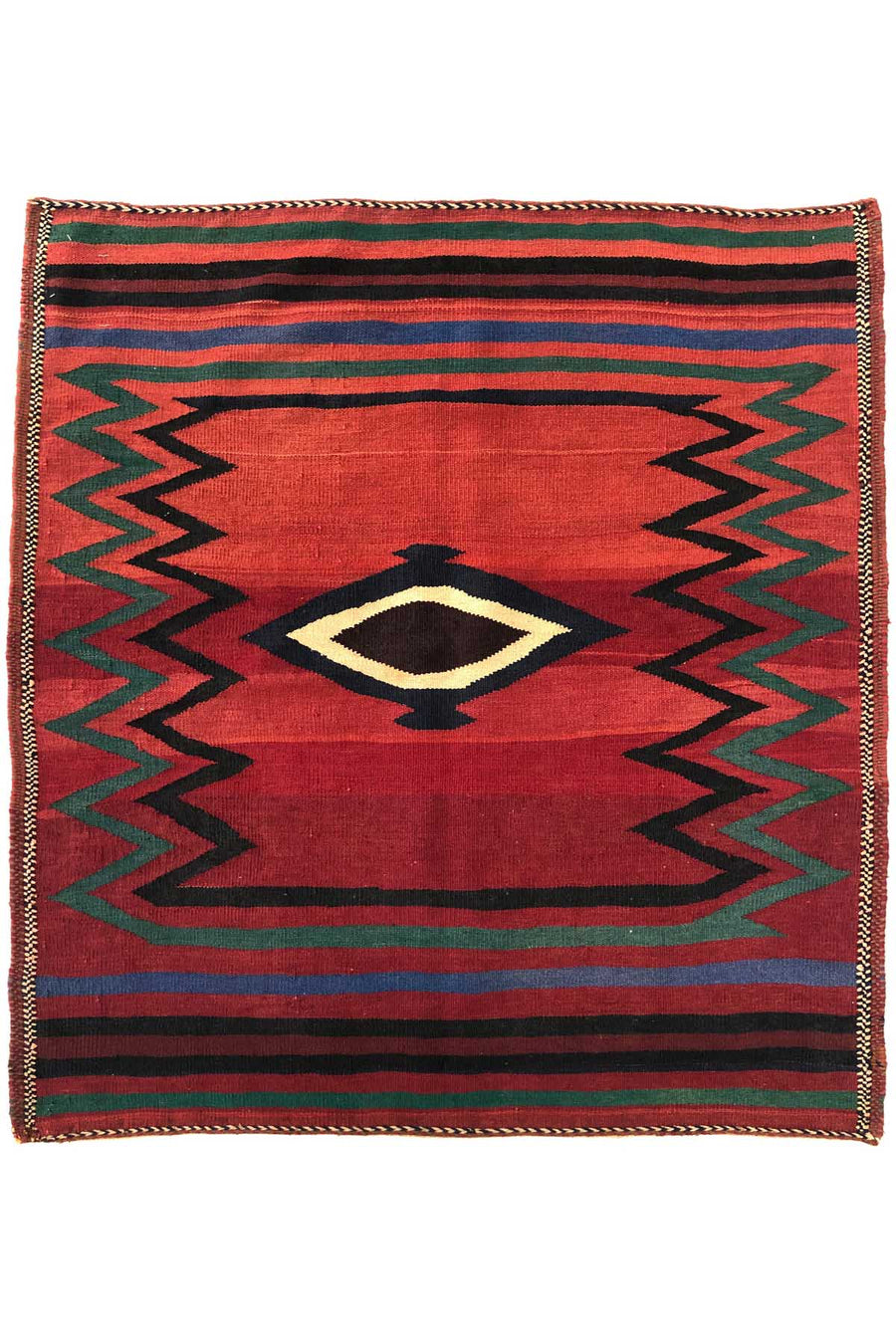 Vintage Sofreh Afshar - 1.1 x 1.1 m