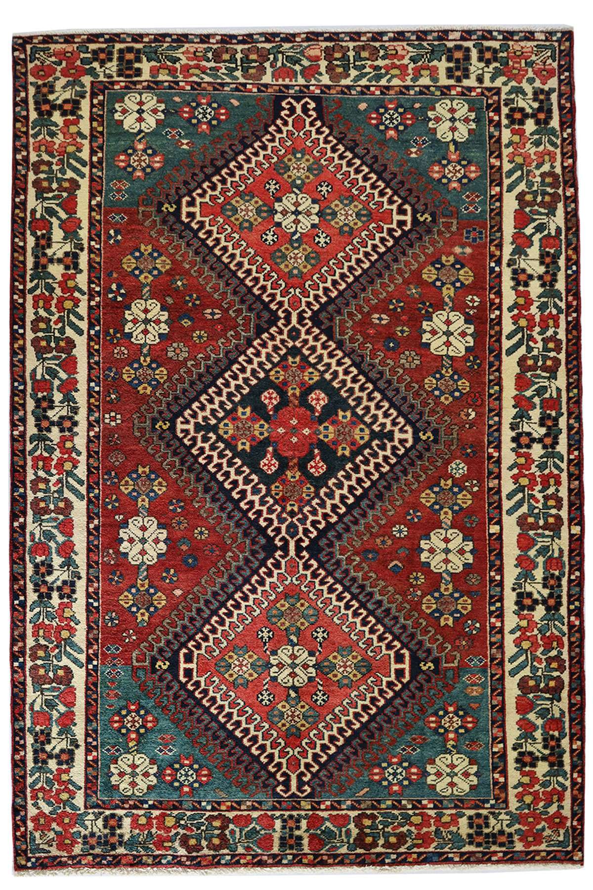 Vintage Bakhtiari Tribal Rug - 2.2 x 1.4 m