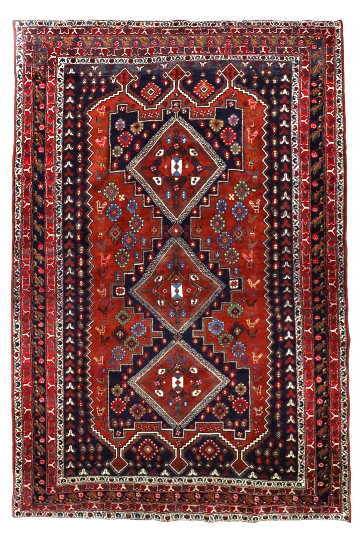 Persian Tribal Rug Afshar - 2.2 x 1.52 m