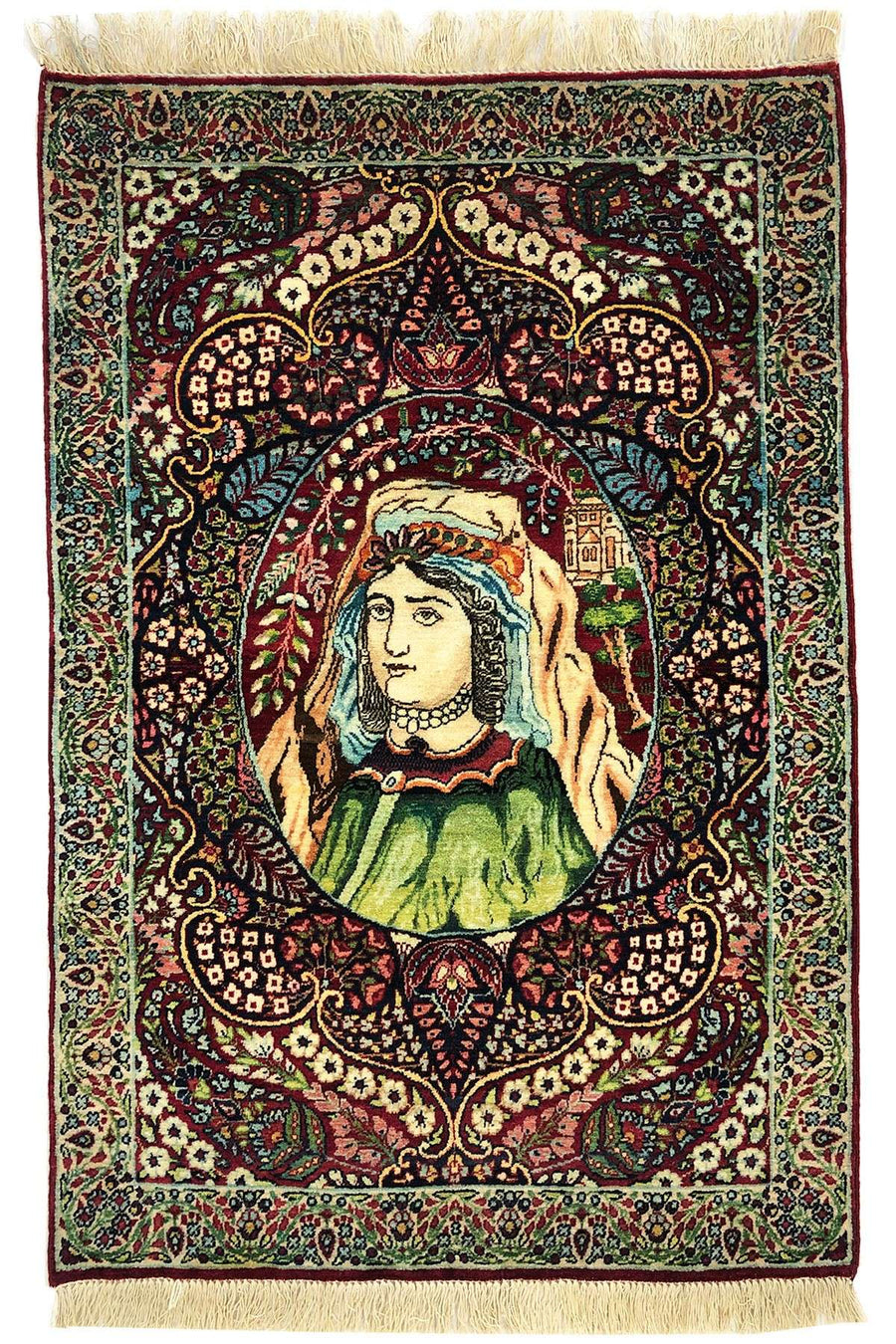 Qajar Princess Kerman Rug - Private Collection
