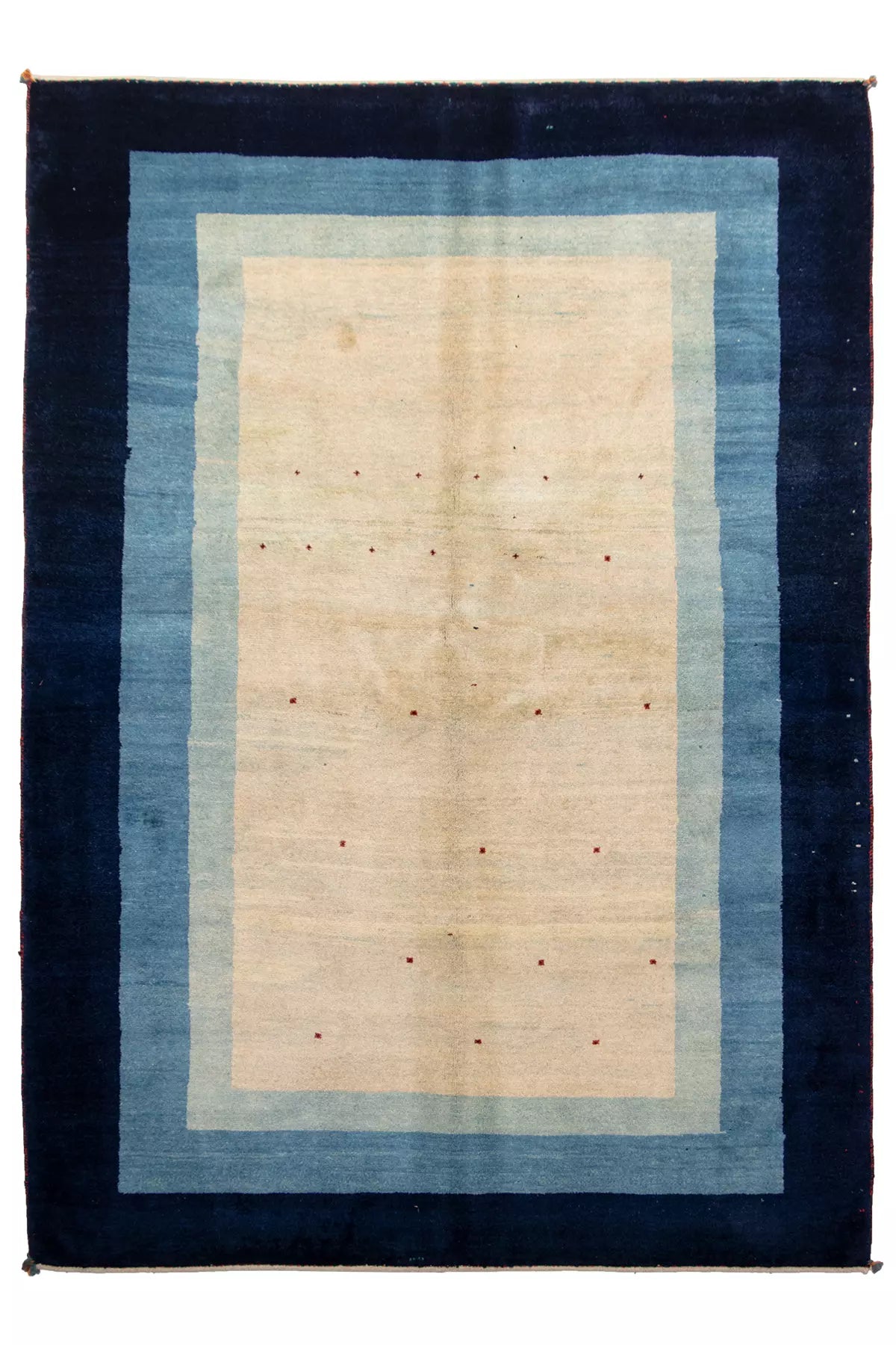 Minimalist Handmade Gabbeh Rug - 2.85 x 2 m
