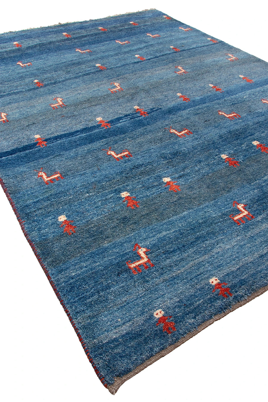 Pictorial Gabbeh Wool Rug - 2.15 x 3 m