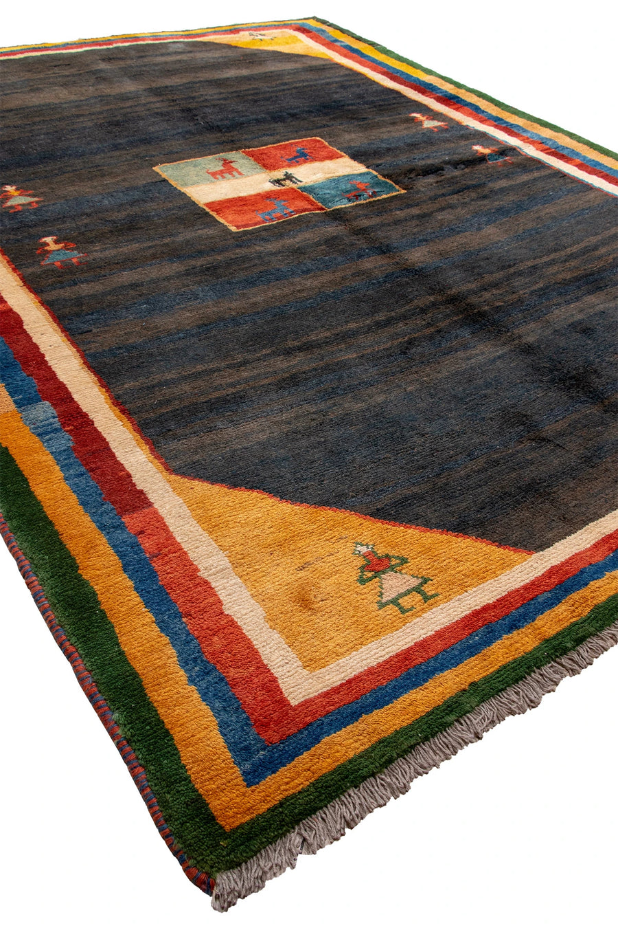 Pictorial Gabbeh Rug Tribal Art - 2.2 x 3.05 m