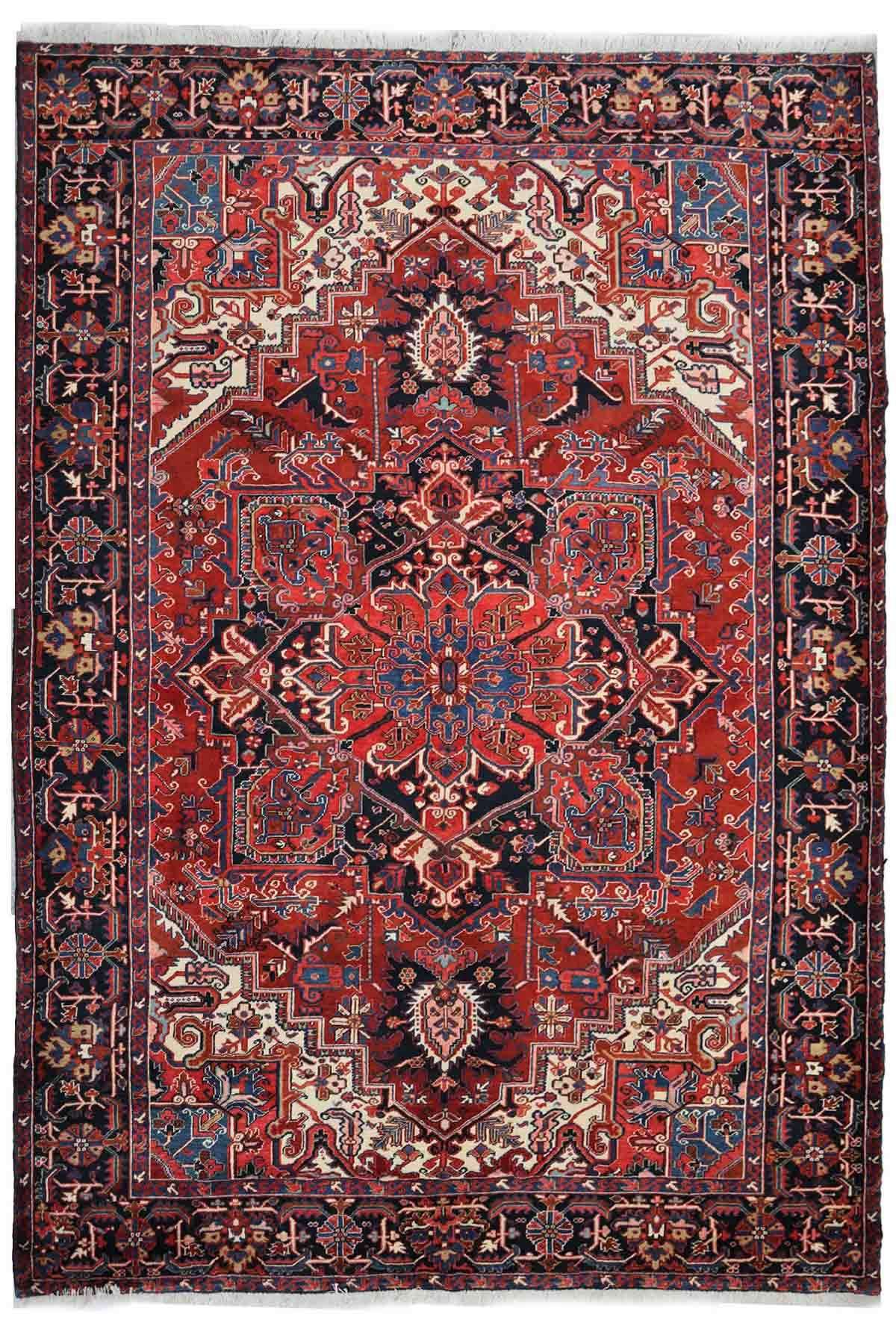 Heriz Vintage Persian Rug - 3.4 x 2.65 m