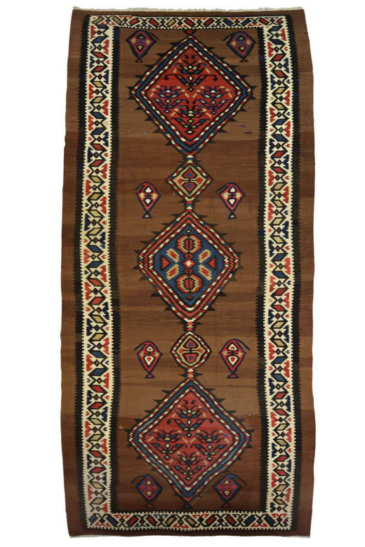 Bakhtiari Kilim Rug - Collectible Tribal Art - 3.4 x 1.35 m
