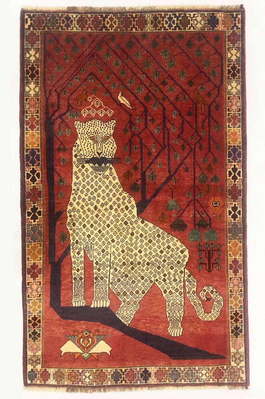 Pictorial Shiraz Gabbeh - Lion Gabbeh