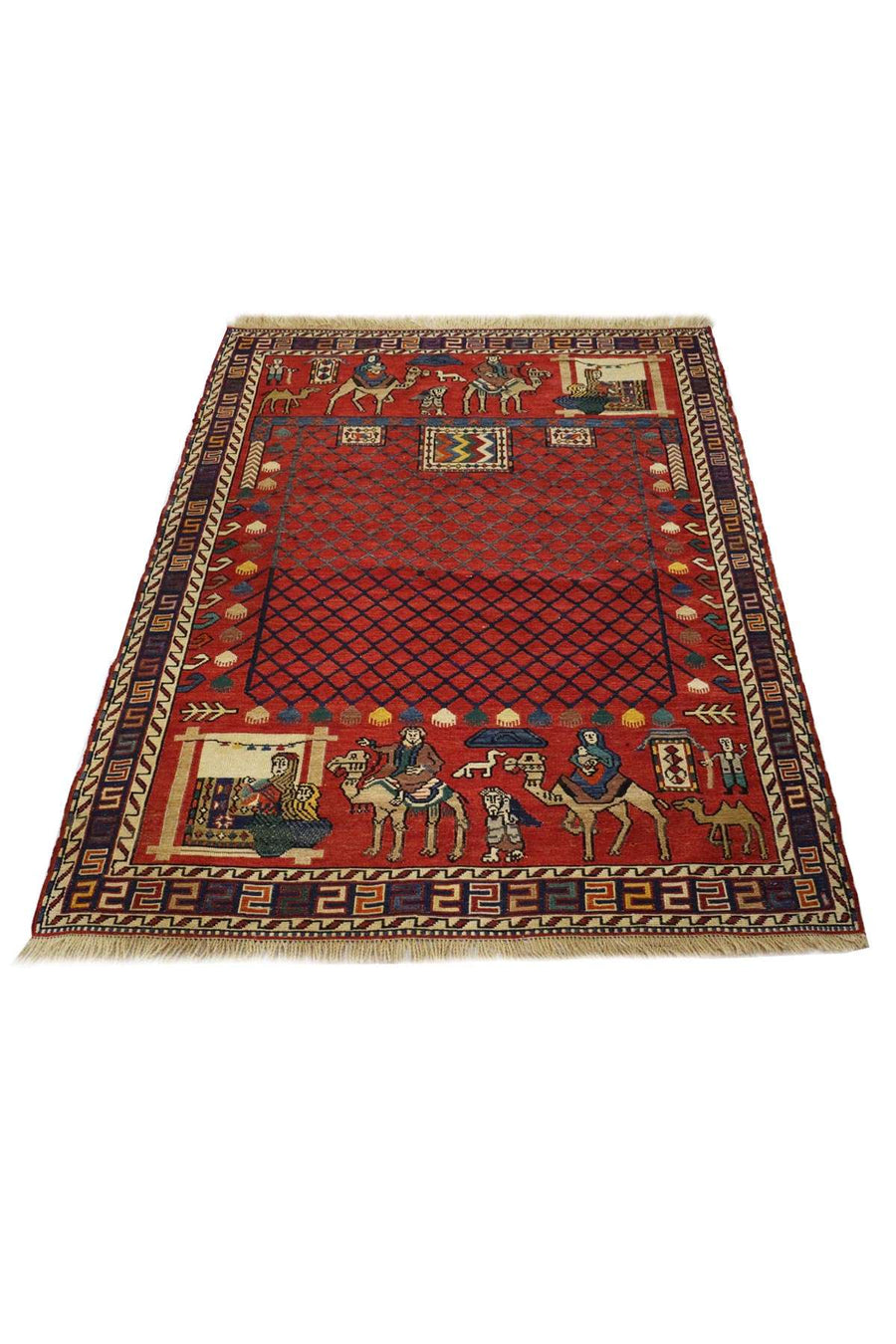 Azerbaijan Pictorial Kilim - 1.45 x 1.10 m