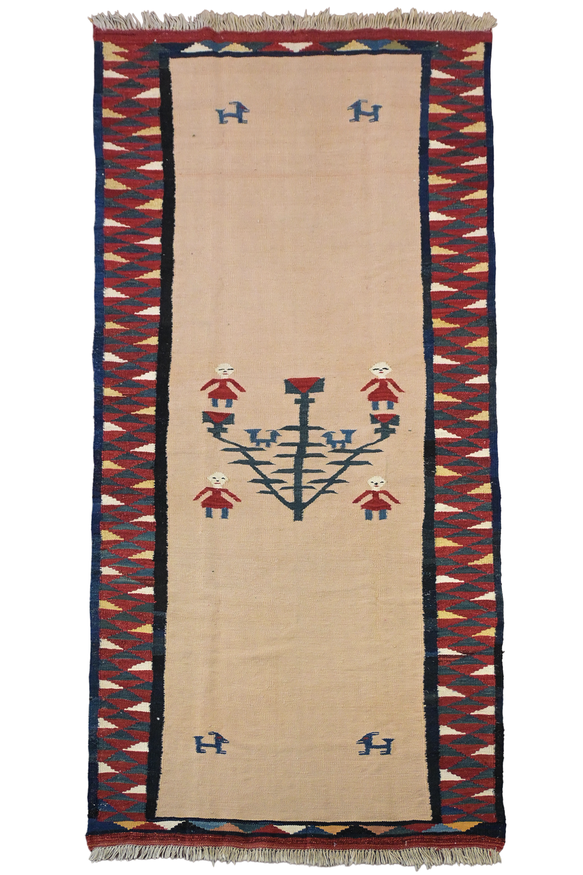 Pictorial Persian Kilim - 2.9 x 1.29 m