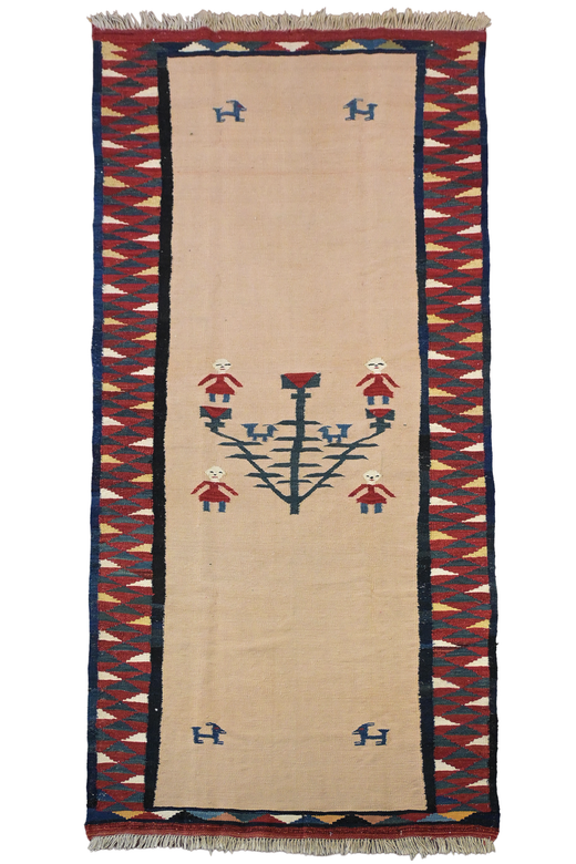 Pictorial Persian Kilim - 2.9 x 1.29 m