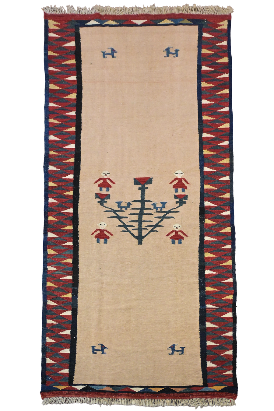 Pictorial Persian Kilim - 2.9 x 1.29 m