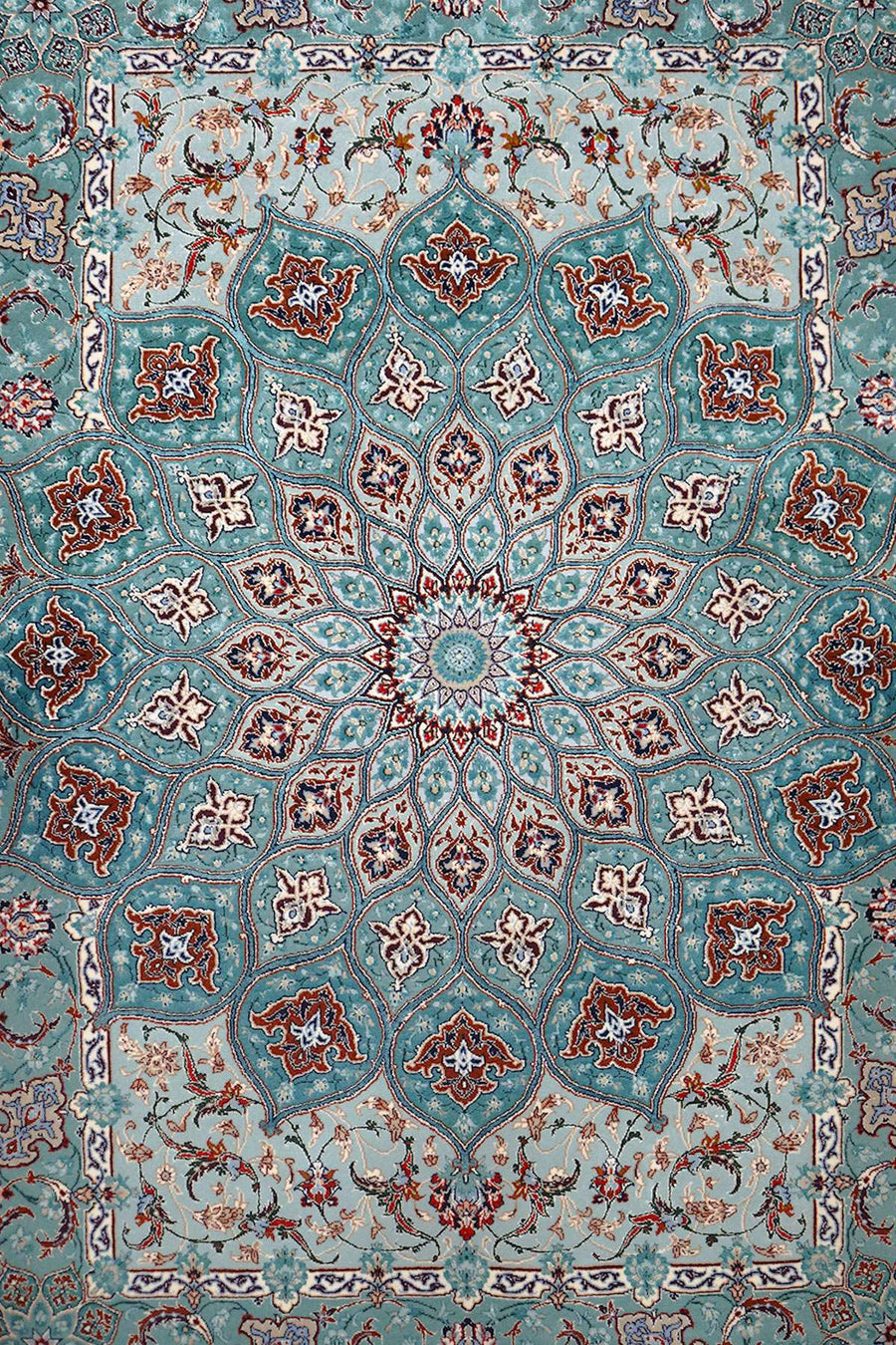 Wool and Silk Persian Rug - Timeless Elegance - 1.51 X 1 m