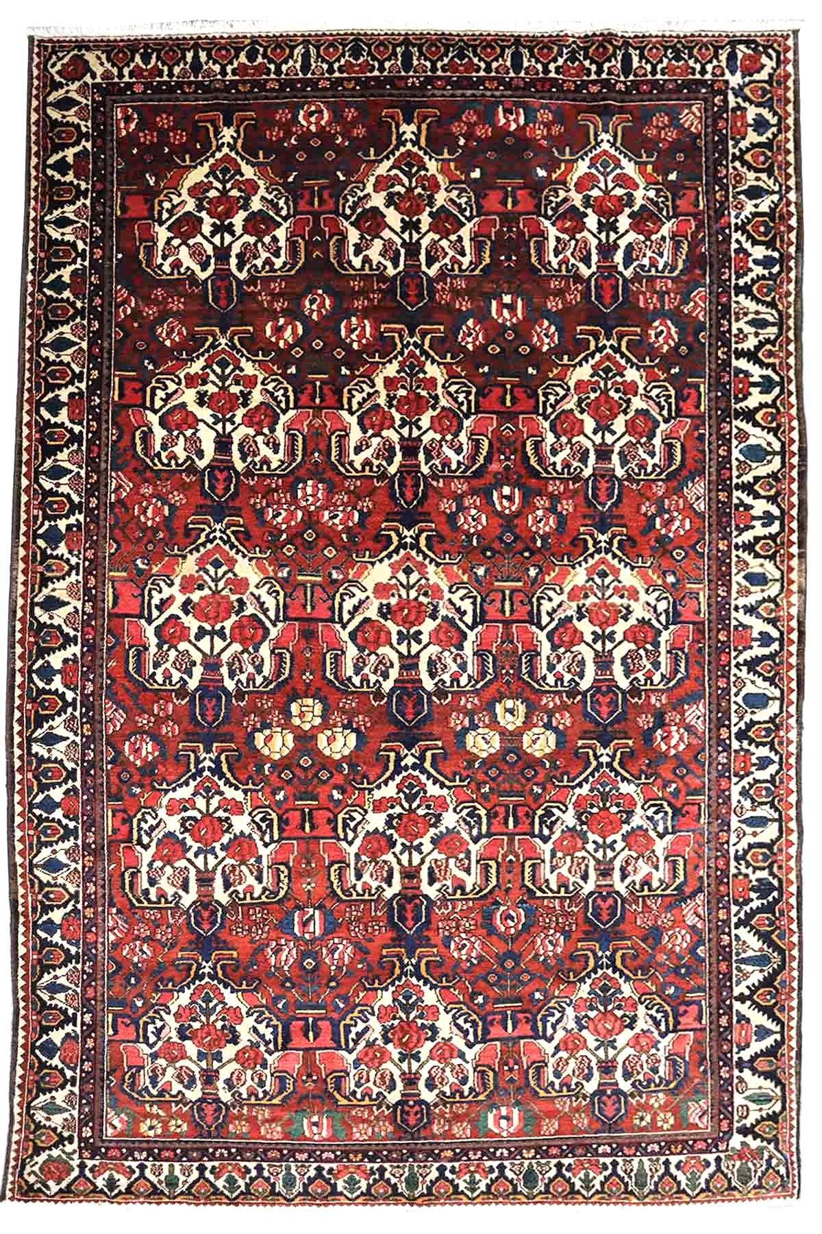 Vintage Bakhtiari Persian Rug - 3.45×2.22 m