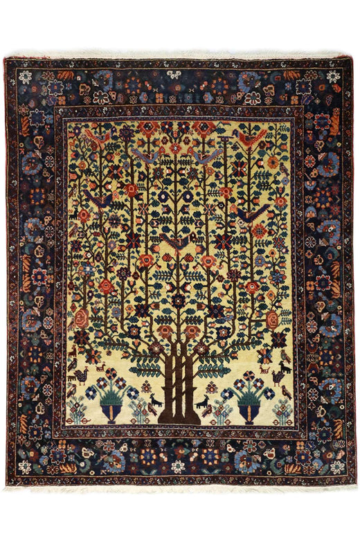 Neyriz Rug - Tree of Life - 1.96 x 1.52 m - Private Collection