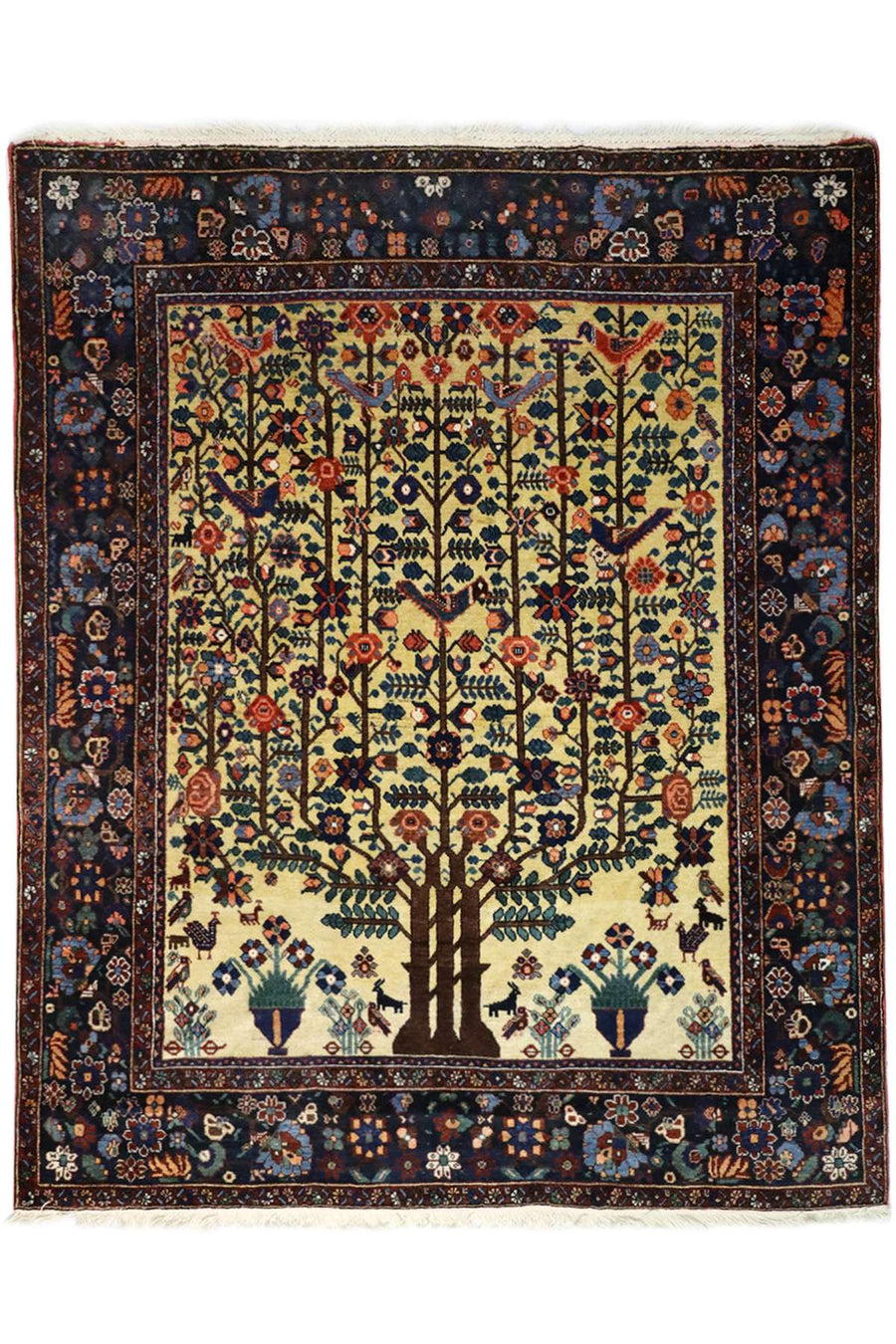 Neyriz Rug - Tree of Life - 1.96 x 1.52 m - Private Collection