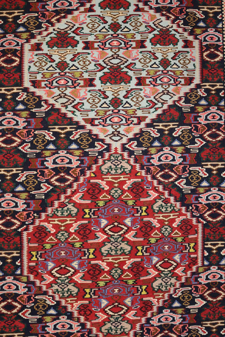 Kurdish Hallway Runner - Handmade Wool - 2.8 x 0.83 m