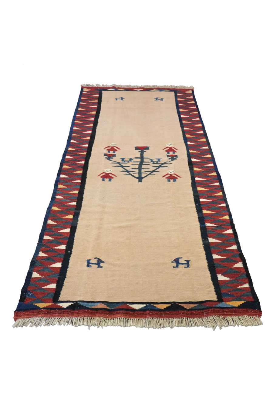 Pictorial Persian Kilim - 2.9 x 1.29 m