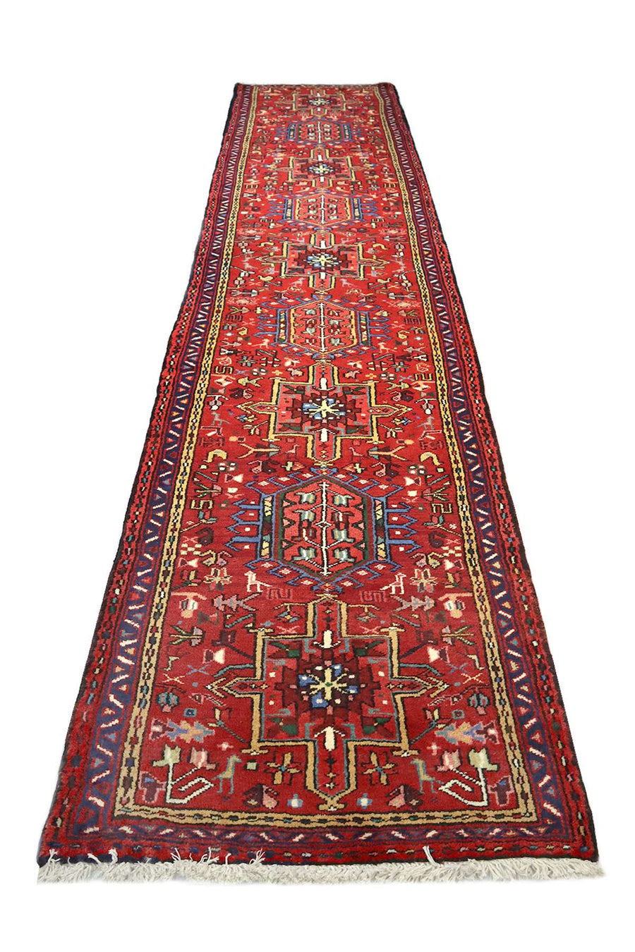 Qaraja Vintage Hallway Runner - 3.65 x 0.8 m