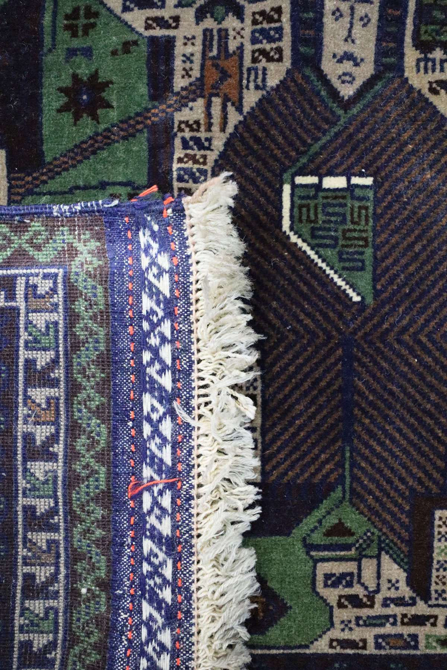 Handmade Pictorial Rug - 1.4 x 0.8 m