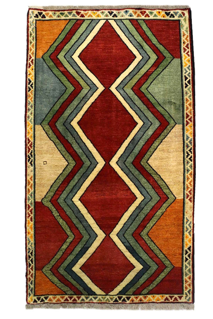 Retro Modern Gabbeh Rug - 1.96×1.06 m