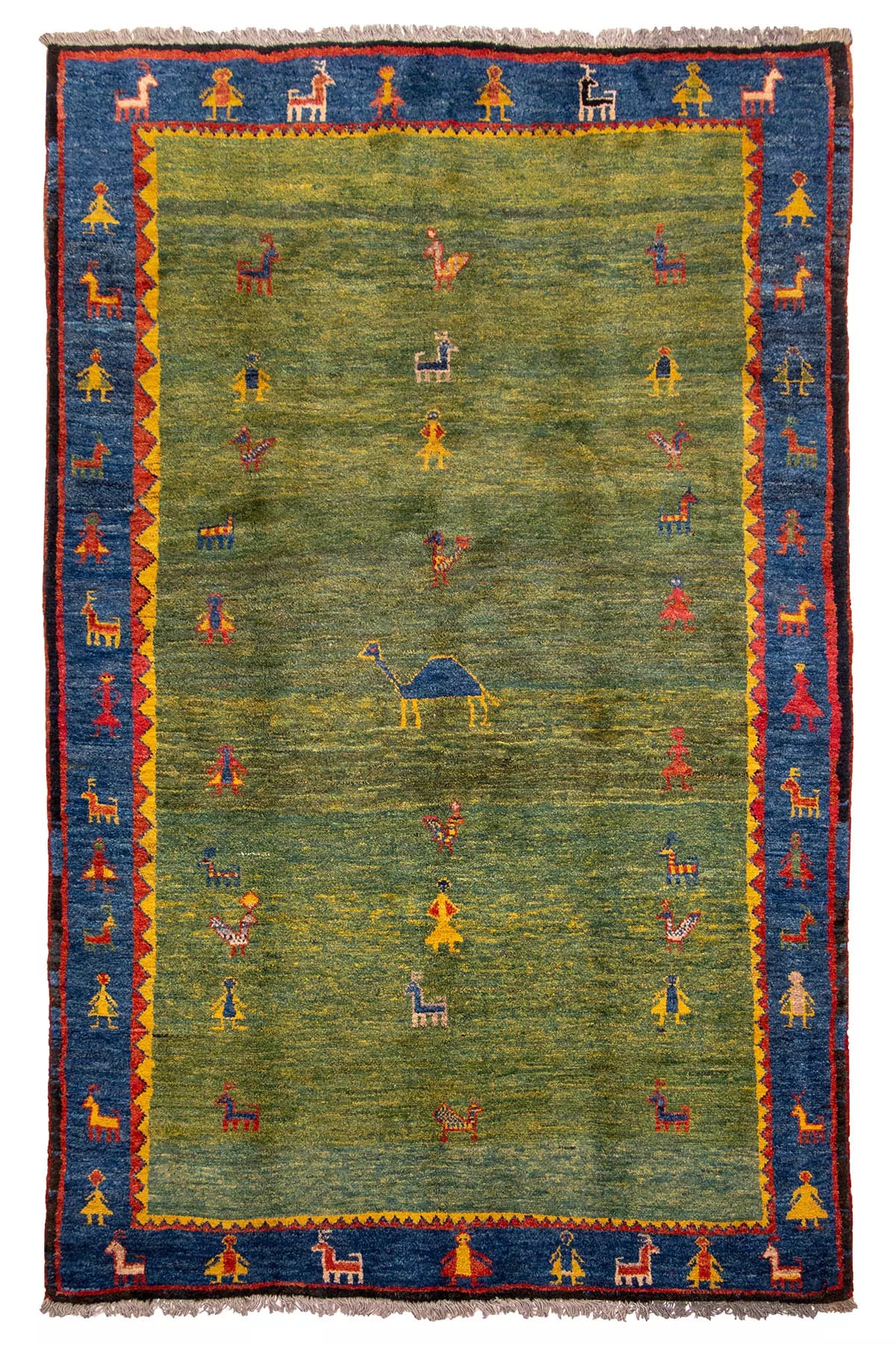 Pictorial Gabbeh Rug - 2.9 x 1.9 m
