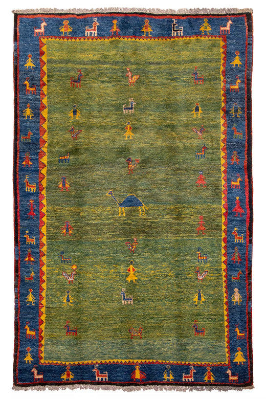 Pictorial Gabbeh Rug - 2.9 x 1.9 m